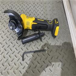 Houston location AS-IS DEWALT 20V MAX Cordless Brushless 4.5 - 5 in. Paddle Switch Angle Grinder with FLEXVOLT ADVANTAGE (Tool Only)