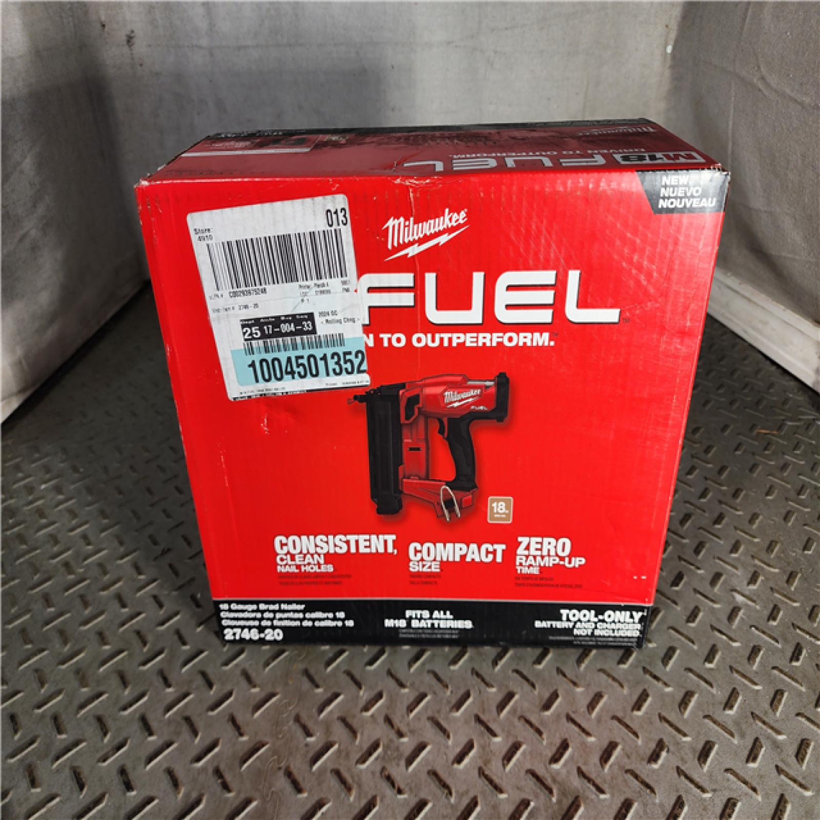 HOUSTON LOCATION - AS-IS Milwaukee M18 Fuel 18V Brushless 18-Gauge Brad Nailer 2746-20 (Bare Tool)