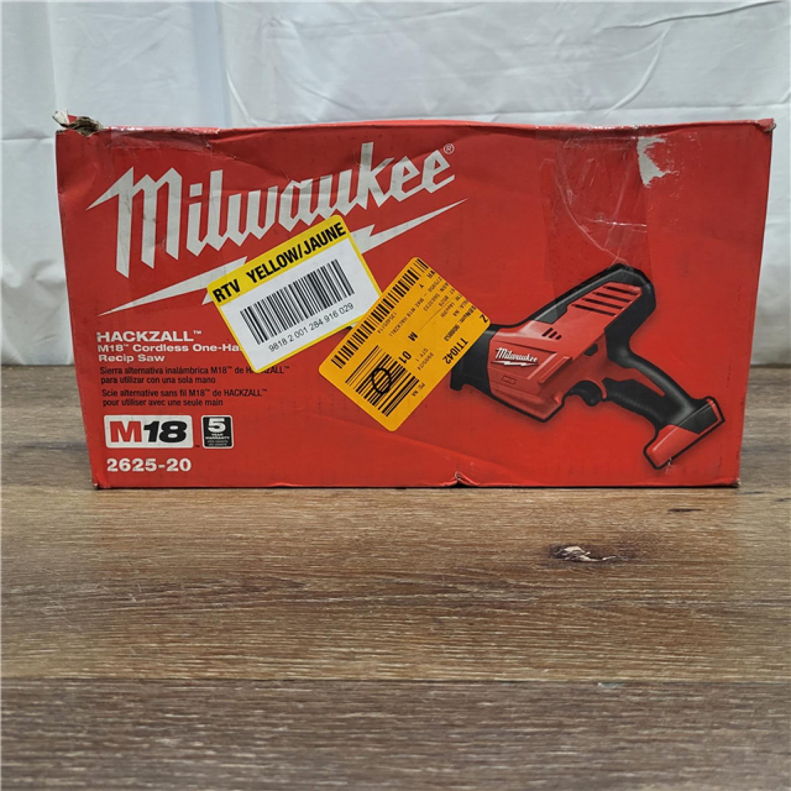 AS-IS Milwaukee M18 HACKZALL Reciprocating Saw