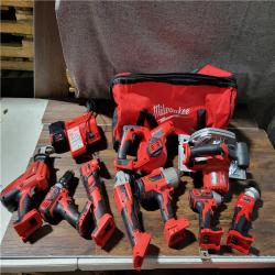 CALIFORNIA USED MILWAUKEE M18 9-TOOL COMBO KIT (1 BATTERY, 1 CHARGER, AND BAG INCLUDED