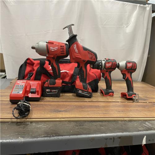AS-IS Milwaukee M18 18V Lithium-Ion Cordless Combo Tool 4 Tool KIT