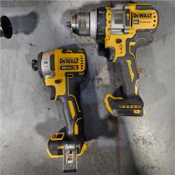 HOUSTON LOCATION - AS-IS DEWALT 20V MAX Cordless Brushless Hammer Drill/Driver 2 Tool Combo Kit with FLEXVOLT ADVANTAGE