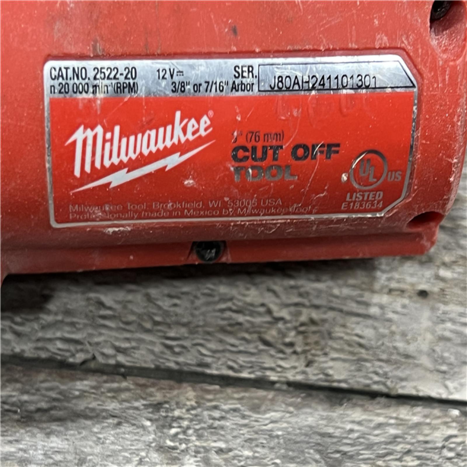 AS-IS MILWAUKEE M12 FUEL 12V Lithium-Ion Brushless Cordless 3 in. Cut Off Saw (Tool-Only)