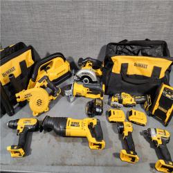 HOUSTON LOCATION - AS-IS (APPEARS LIKE NEW) DEWALT 20V MAX Lithium-Ion Brushed Cordless (10-Tool) Combo Kit