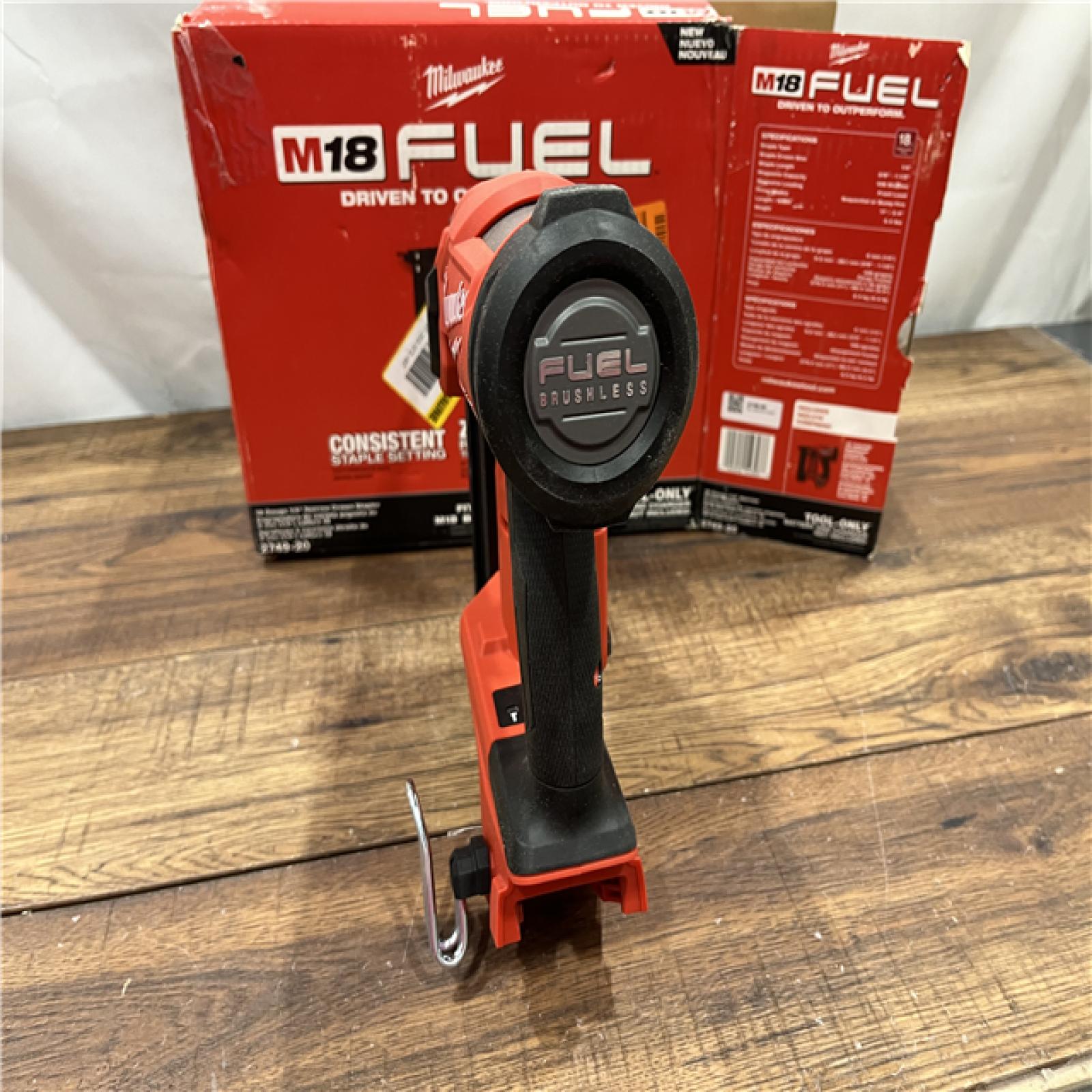 AS-IS M18 FUEL 18-Volt Lithium-Ion Brushless Cordless 18-Gauge 1/4 in. Narrow Crown Stapler (Tool-Only)