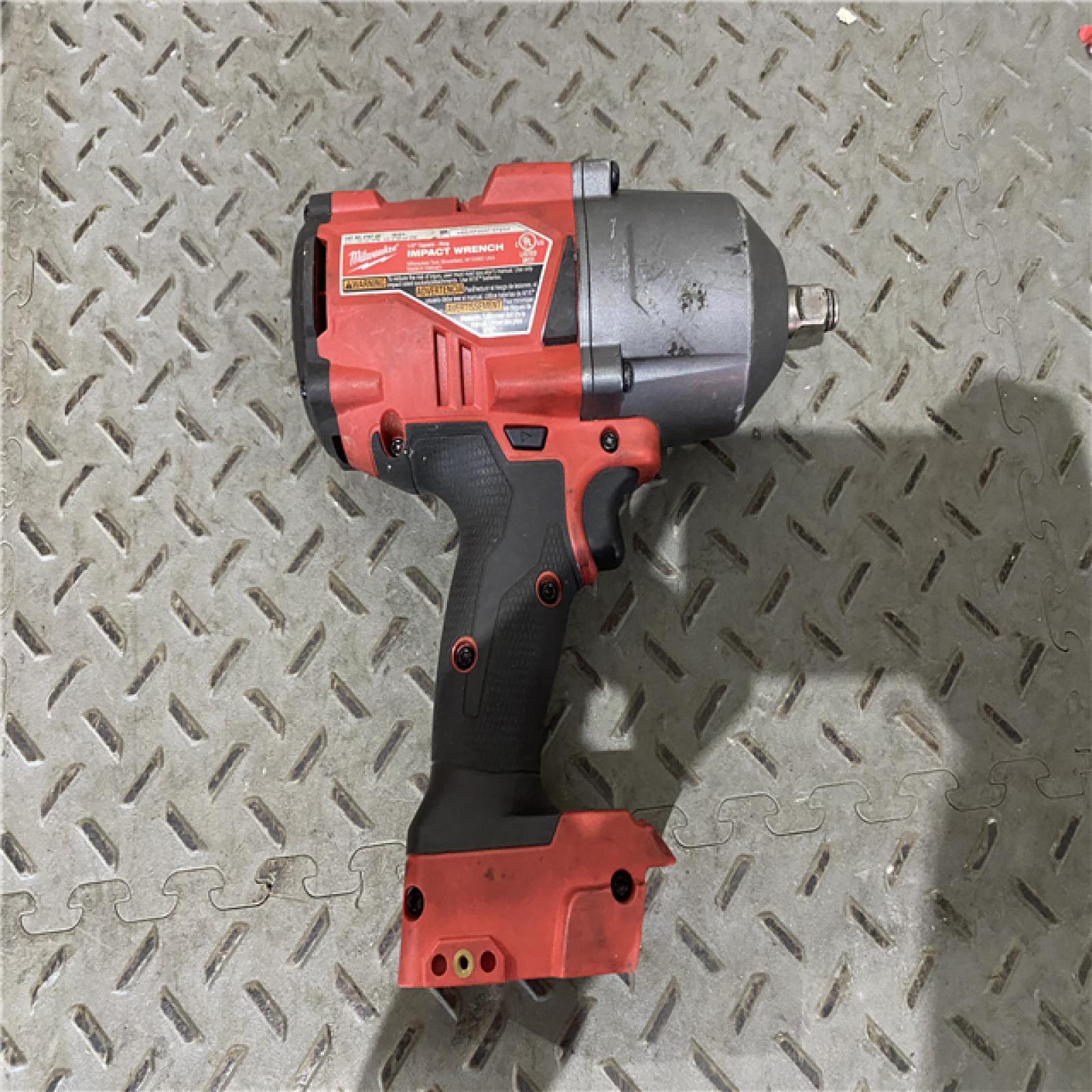 Houston location AS-IS MILWAUKEE M18 FUEL 18V Lithium-Ion Brushless Cordless 1/2 in. Impact Wrench with Friction Ring (Tool-Only)