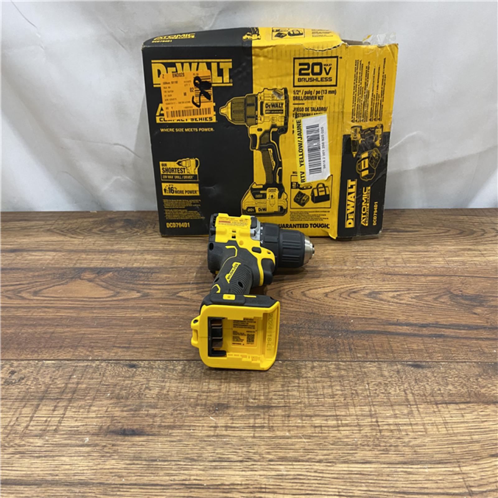 AS IS DeWalt ATOMIC COMPACT SERIESâ„¢ 20V MAX* Brushless Cordless 1/2 in. Drill/Driver