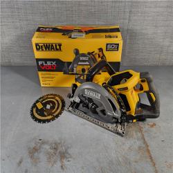 HOUSTON LOCATION - AS-IS DEWALT FLEXVOLT 60V MAX Cordless Brushless 7-1/4 in. Wormdrive Style Circular Saw (Tool Only)