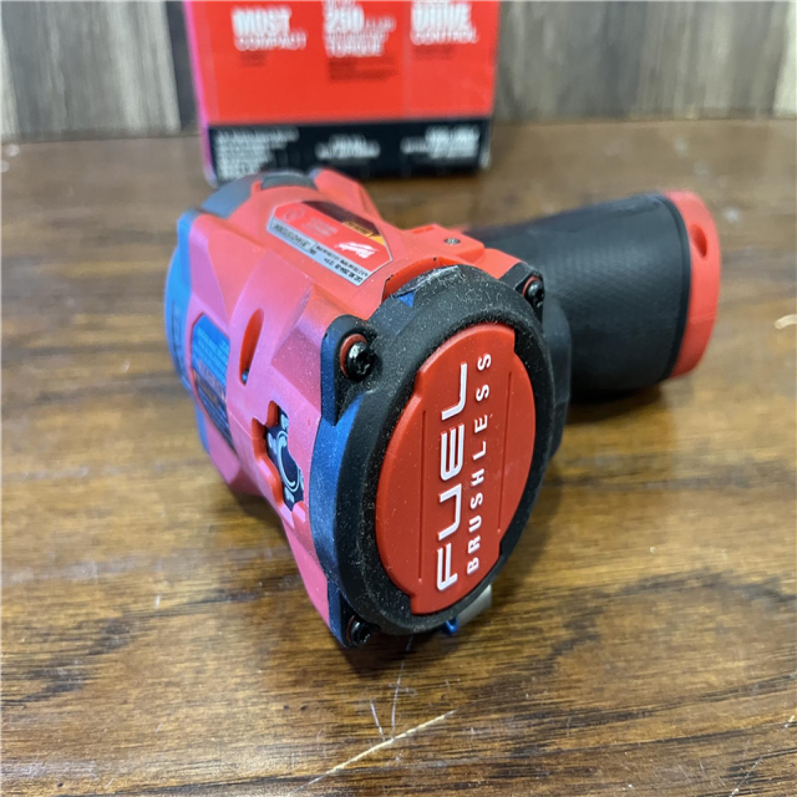 AS-IS Milwaukee FUEL 12V Lithium-Ion Brushless Cordless Stubby 3/8 in. Impact Wrench (Tool-Only)