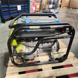 Dallas Location - As-Is RYOBI 6500-Watt Gasoline Powered Portable Generator .