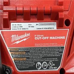 AS-IS Milwaukee M18 FUEL 9 Cut-Off Saw with ONE-KEY Bare Tool