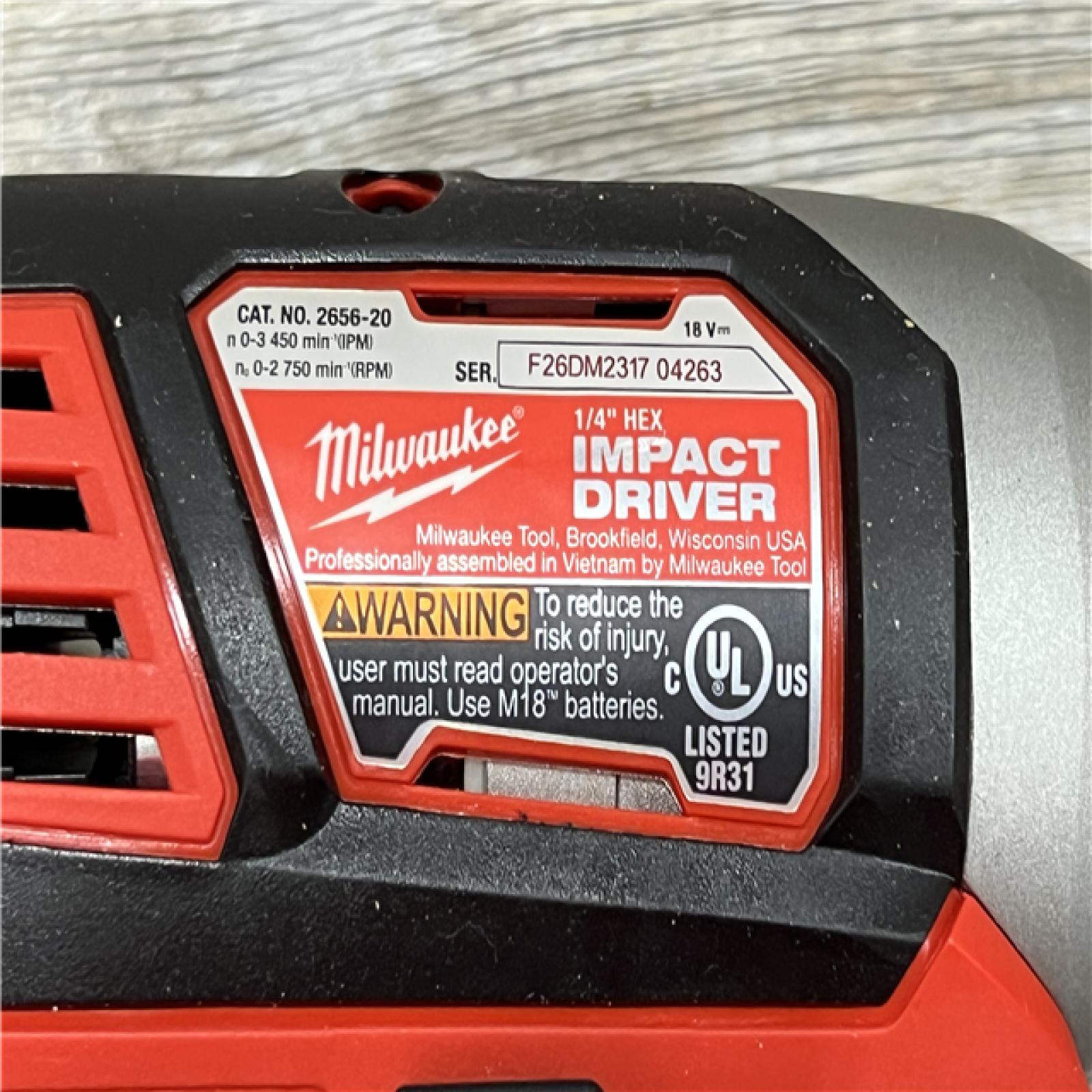 AS-IS Milwaukee M18 18V Cordless Brushed 2 Tool Drill/Driver and Impact Driver Kit