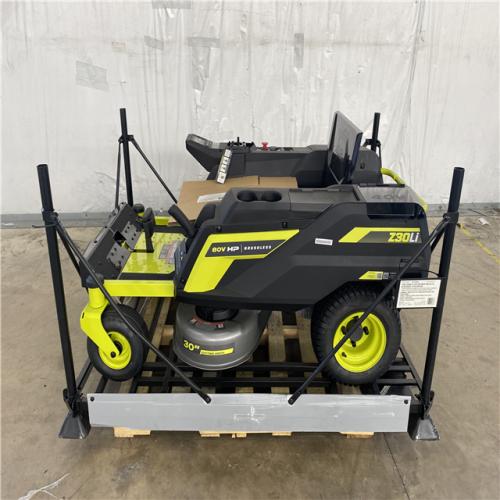 Houston Location - AS-IS Ryobi Z30 Li 80v HP Brushless Riding Lawn Mower