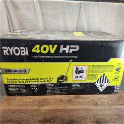 NEW! RYOBI 40V HP Brushless 9 in. Cordless Edger with 4.0 Ah Battery and Charger