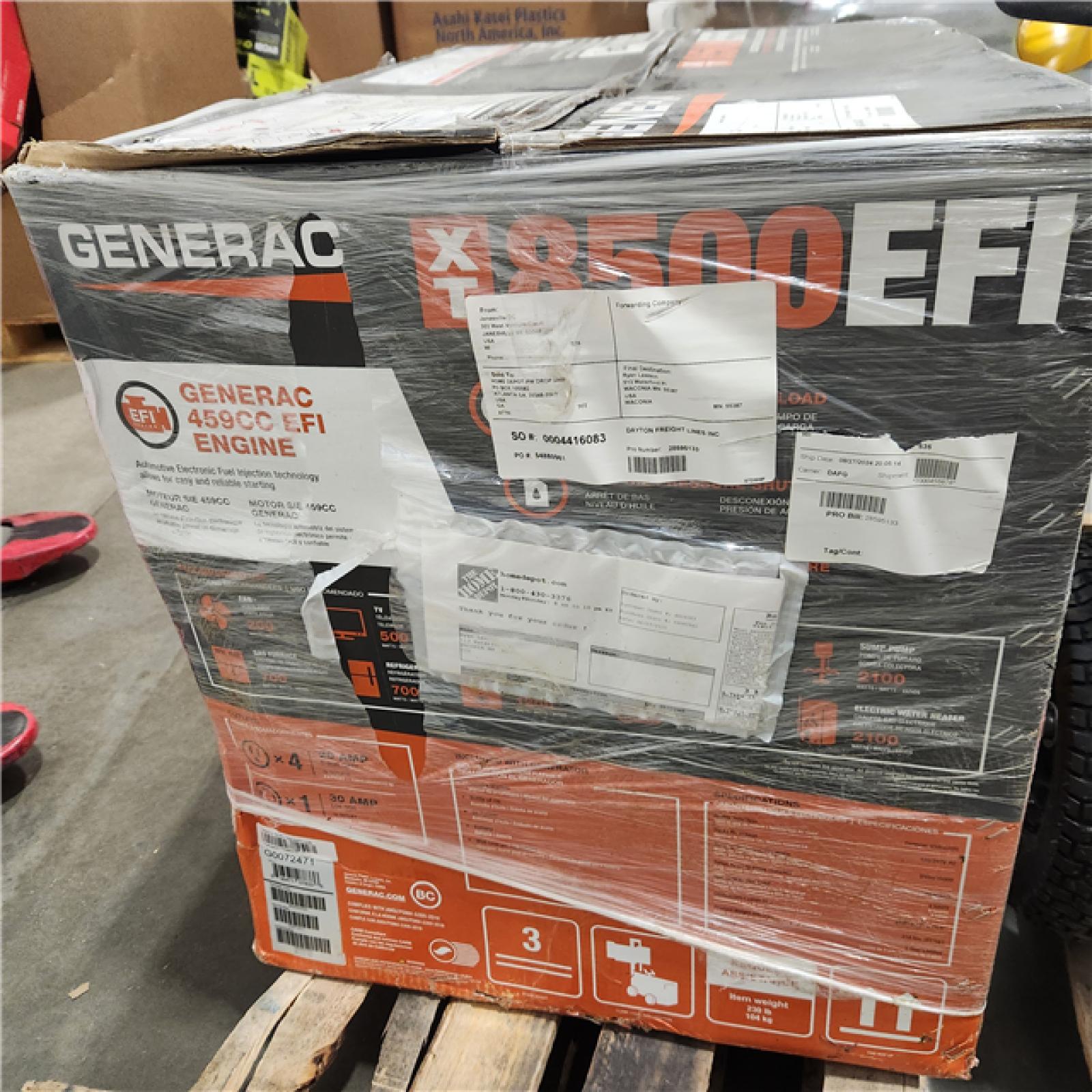 Dallas Location - As-Is Generac XT8500E Portable Generator- Appears Like New Condition