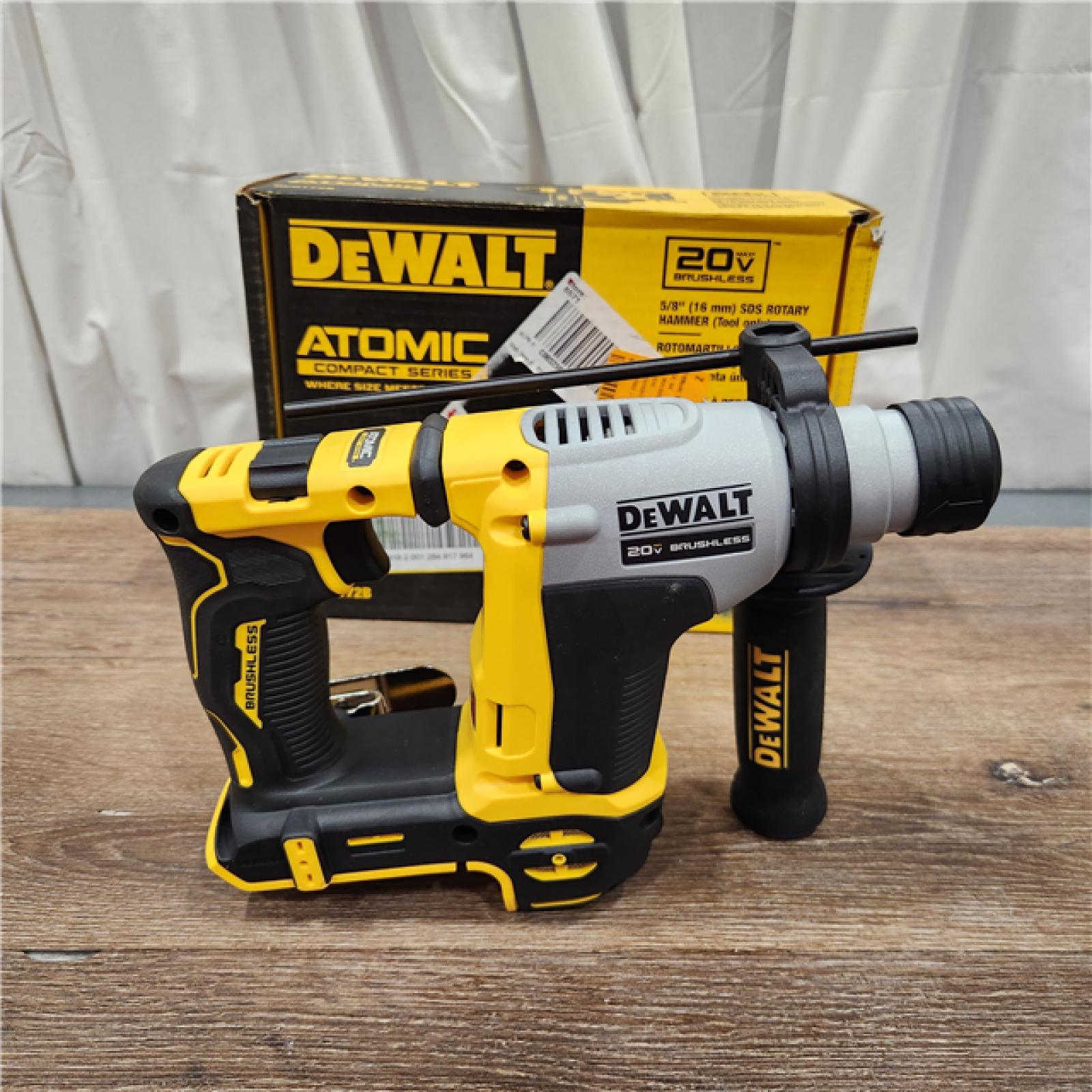 AS-IS Dewalt DCH172B MAX Atomic 20V 5/8 Inch Brushless Cordless SDS Plus Rotary Hammer (Tool Only)