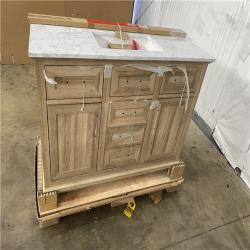 Houston Location AS IS - Home Decorators 48in. Weathered Tan Bathroom Vanity