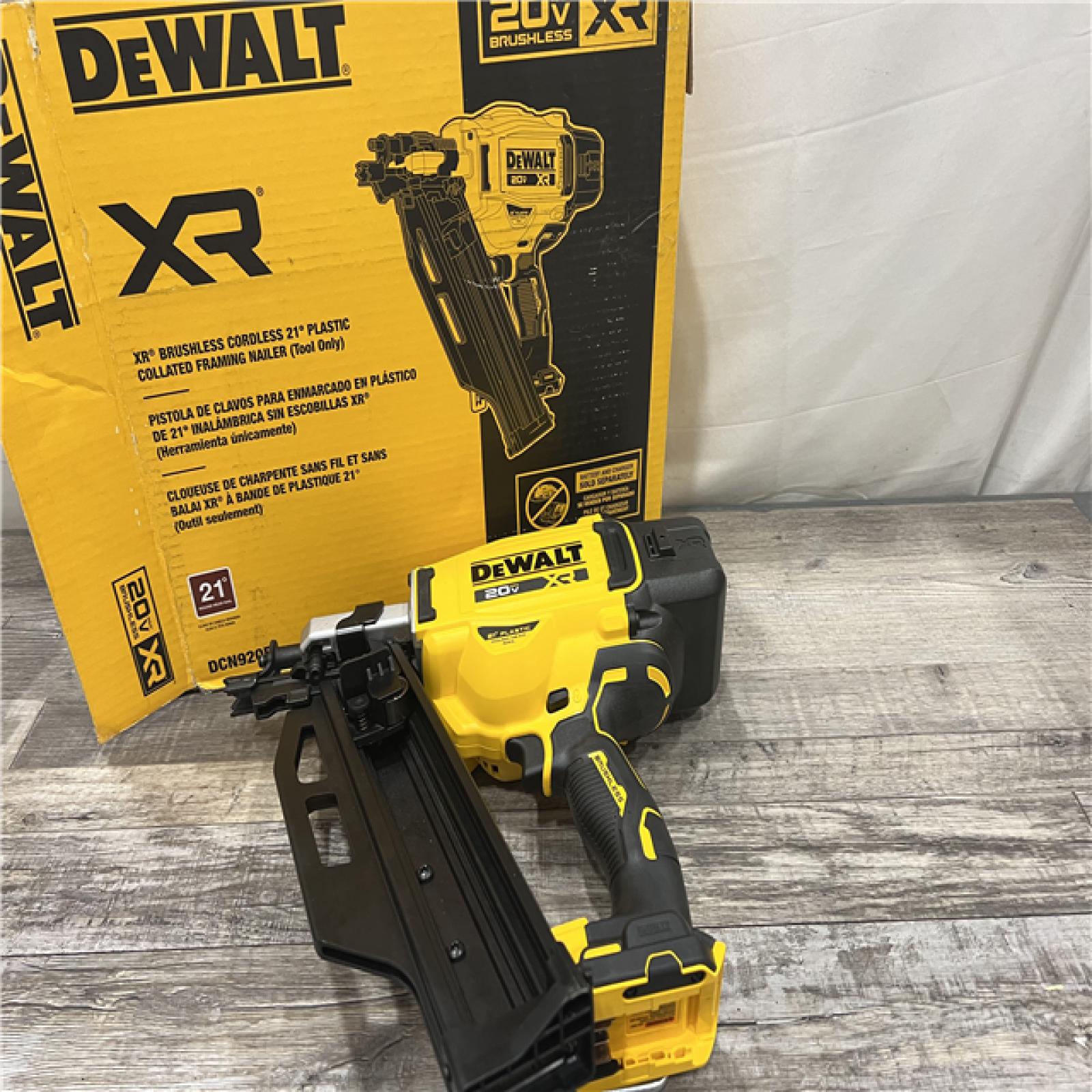 AS-IS DEWALT 20-Volt 21Â° Cordless Framing Nailer (Tool-Only)