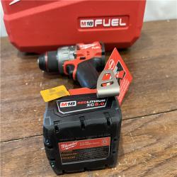 AS-ISMilwaukee 2904-22 Hammer Drill Driver Kit with Batteries  Charger & Tool Case  Red