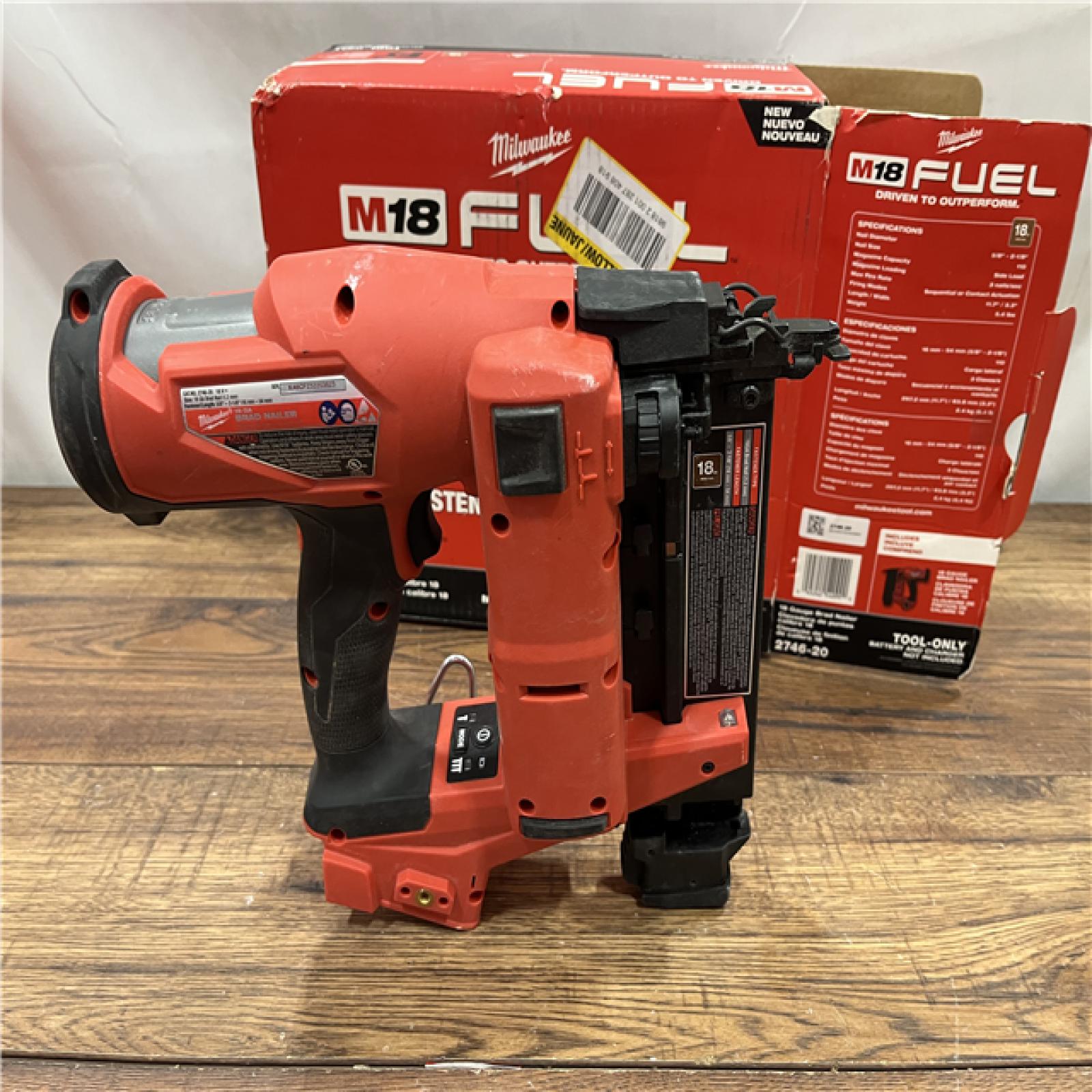 AS-IS Milwaukee M18 FUEL 18 Gauge Brad Nailer