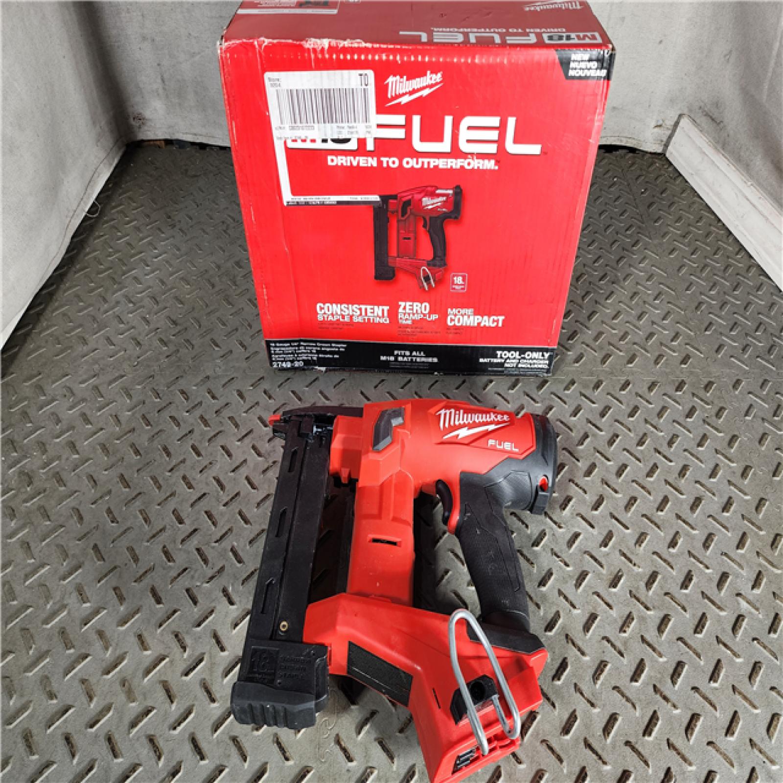 HOUSTON LOCATION - AS-IS M18 FUEL 18-Volt Lithium-Ion Brushless Cordless 18-Gauge 1/4 in. Narrow Crown Stapler (Tool-Only)