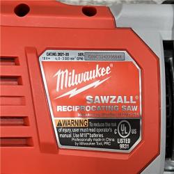 AS-IS Milwaukee  M18 SAWZALL Lithium-Ion Cordless Reciprocating Saw (Tool Only)