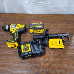 AS-IS DEWALT 20V MAX Cordless Brushless Hammer Drill/Driver 2 Tool Combo Kit with FLEXVOLT ADVANTAGE