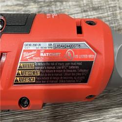 AS-IS Milwaukee 2567-20 M12 FUEL Brushless Lithium-Ion 3/8 in. Cordless High Speed Ratchet (Tool Only)