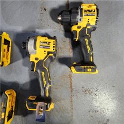 HOUSTON LOCATION - AS-IS DeWalt 20V MAX ATOMIC Cordless Brushless 4 Tool Combo Kit