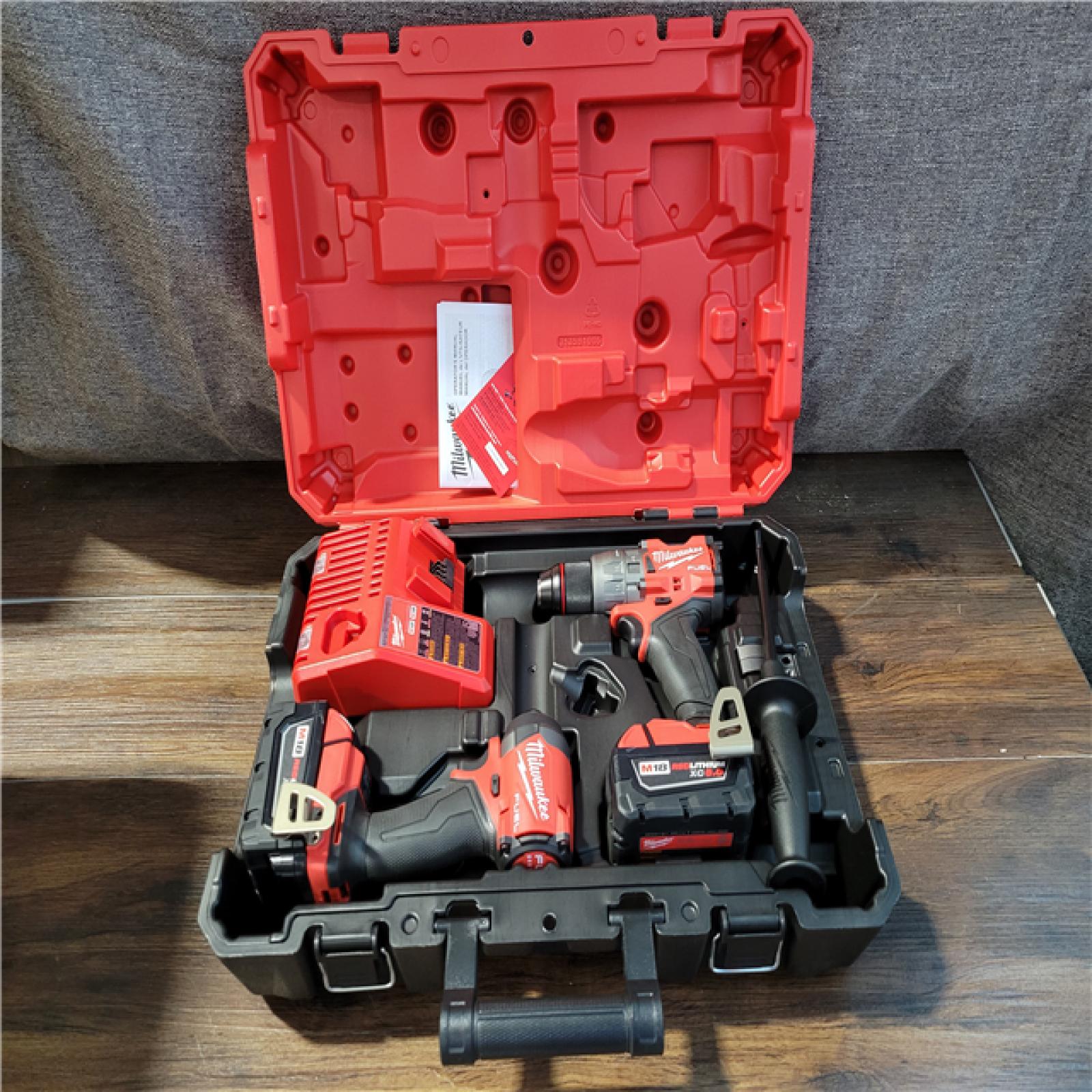 CALIFORNIA NEW MILWAUKEE M18 FUEL 2-TOOL COMBO KIT (2 BATTERIES AND CHARGER INCLUDED)