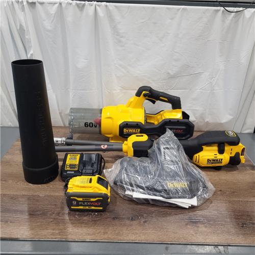 AS-IS DEWALT 60V MAX 17 in. Cordless Battery Powered String Trimmer and Leaf Blower Combo Kit