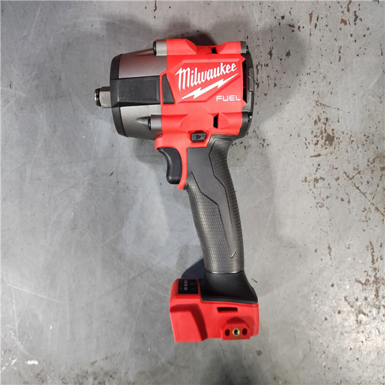 HOUSTON LOCATION - AS-IS Milwaukee M18 18V Fuel 1/2  Mid-Torque Impact Wrench Cordless Lithium-Ion Brushless with Friction Ring 2962-20