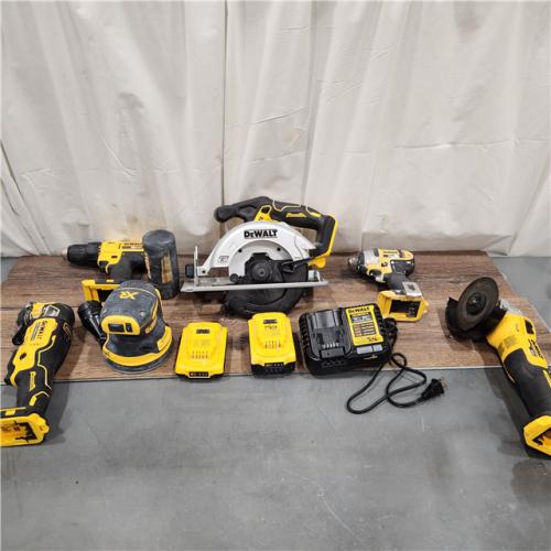 AS IS Dewalt 20-Volt MAX ToughSystem Lithium-Ion 6-Tool Cordless Combo Kit