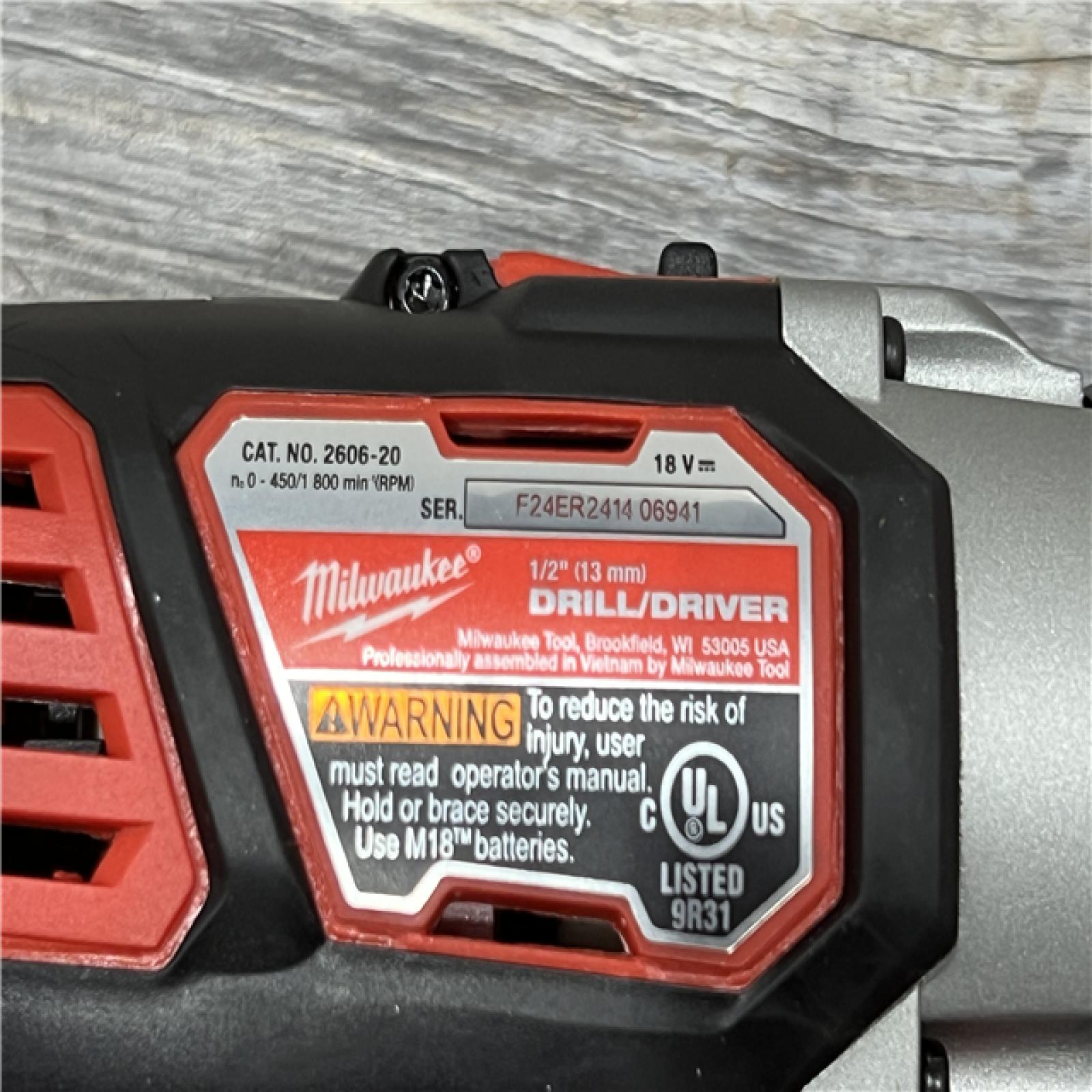 AS-IS Milwaukee M18 18V Cordless Brushed 2 Tool Drill/Driver and Impact Driver Kit