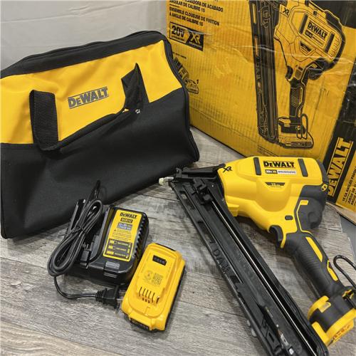 AS-IS DEWALT 20V MAX XR 15 Ga. Cordless 34 Deg Nailer 20 V