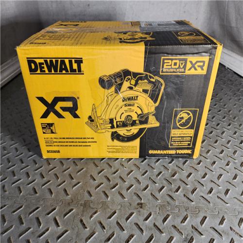 HOUSTON LOCATION - AS-IS (APPEARS LIKE NEW) DeWALT DCS565B 20V Max Brushless 6.5   Cordless Circular Saw