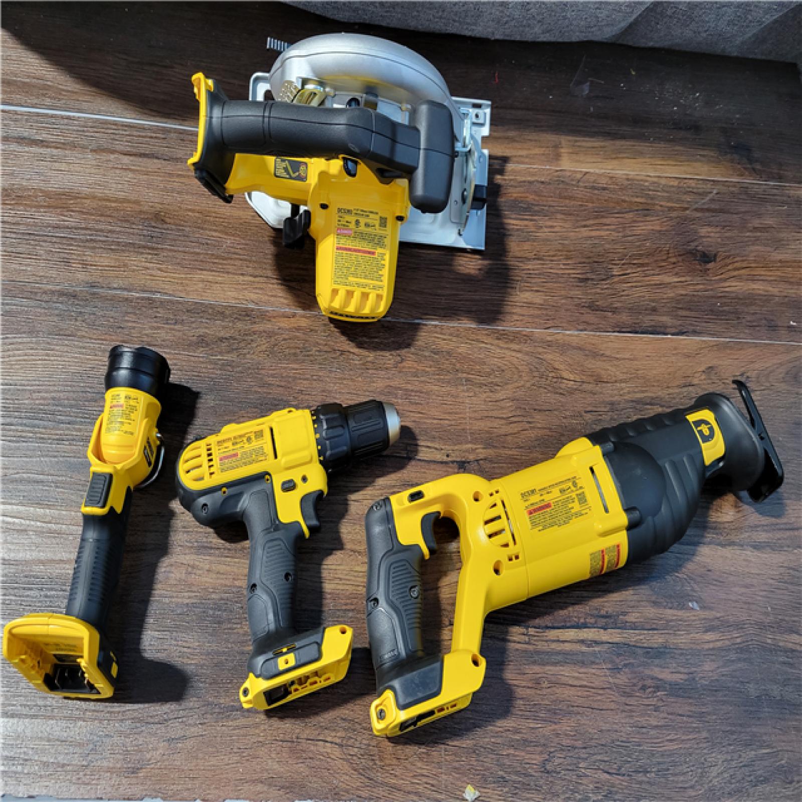 California New DEWALT 4-Tool Combo Kit (2 Batteries, 1 Charger, and Bag Included)