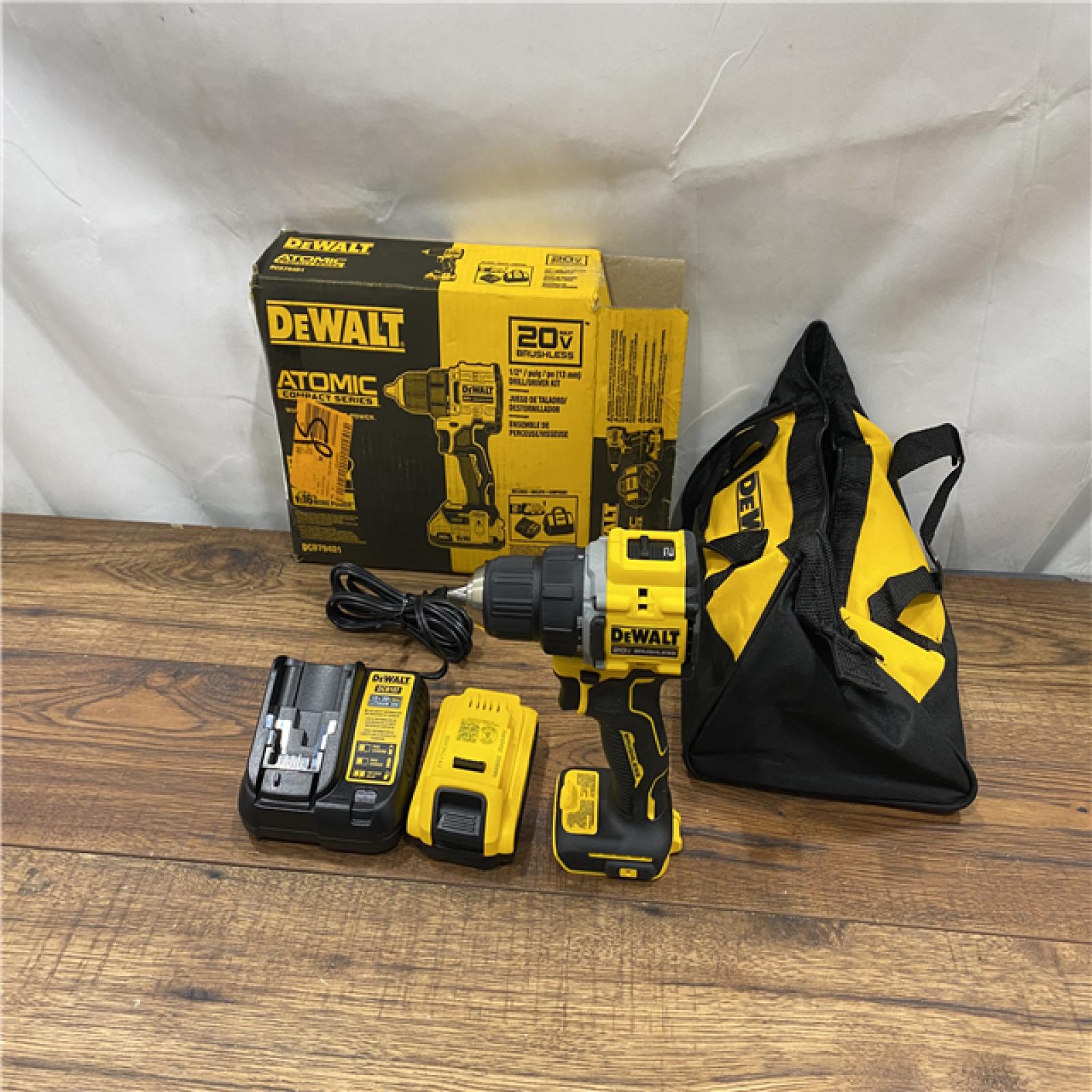 AS IS DeWalt ATOMIC COMPACT SERIESâ„¢ 20V MAX* Brushless Cordless 1/2 in. Drill/Driver