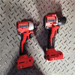 HOUSTON LOCATION - AS-IS (APPEARS LIKE NEW) Milwaukee M18 Compact Brushless 2-Tool Combo Kit