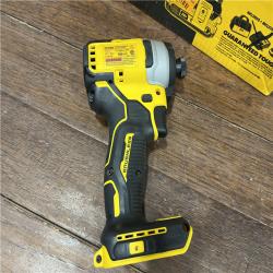 AS-ISDEWALT ATOMIC 20V MAX* Brushless Cordless Compact 1/4 in. Impact Driver Kit