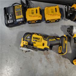 HOUSTON LOCATION - AS-IS DEWALT 20-Volt Maximum Lithium-Ion Cordless 4-Tool Combo Kit with (2) 4 Ah Batteries and Charger