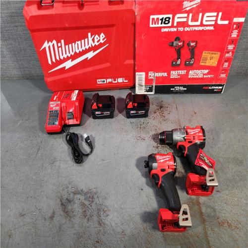 HOUSTON LOCATION - AS-IS M18 FUEL 18V Lithium-Ion Brushless Cordless Hammer Drill and Impact Driver Combo Kit (2-Tool) with 2 Batteries