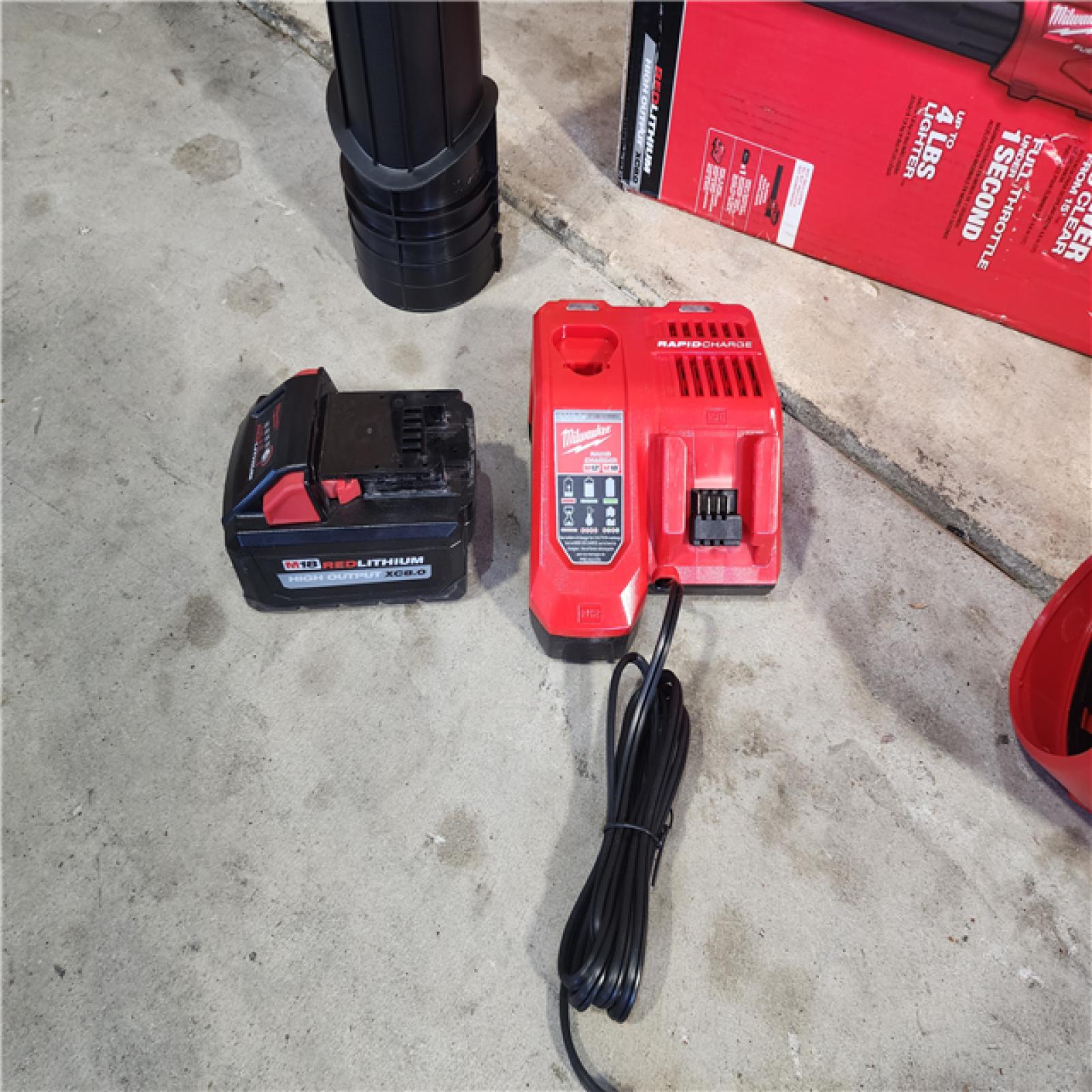 HOUSTON LOCATION - AS-IS (APPEARS LIKE NEW) M18 FUEL 120 MPH 450 CFM 18V Lithium-Ion Brushless Cordless Handheld Blower Kit with 8.0 Ah Battery, Rapid Charger