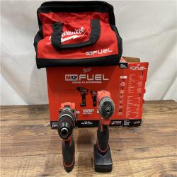 AS IS Milwaukee 3497-22 12V Brushless Hammer Drill and Impact Driver Combo Kit