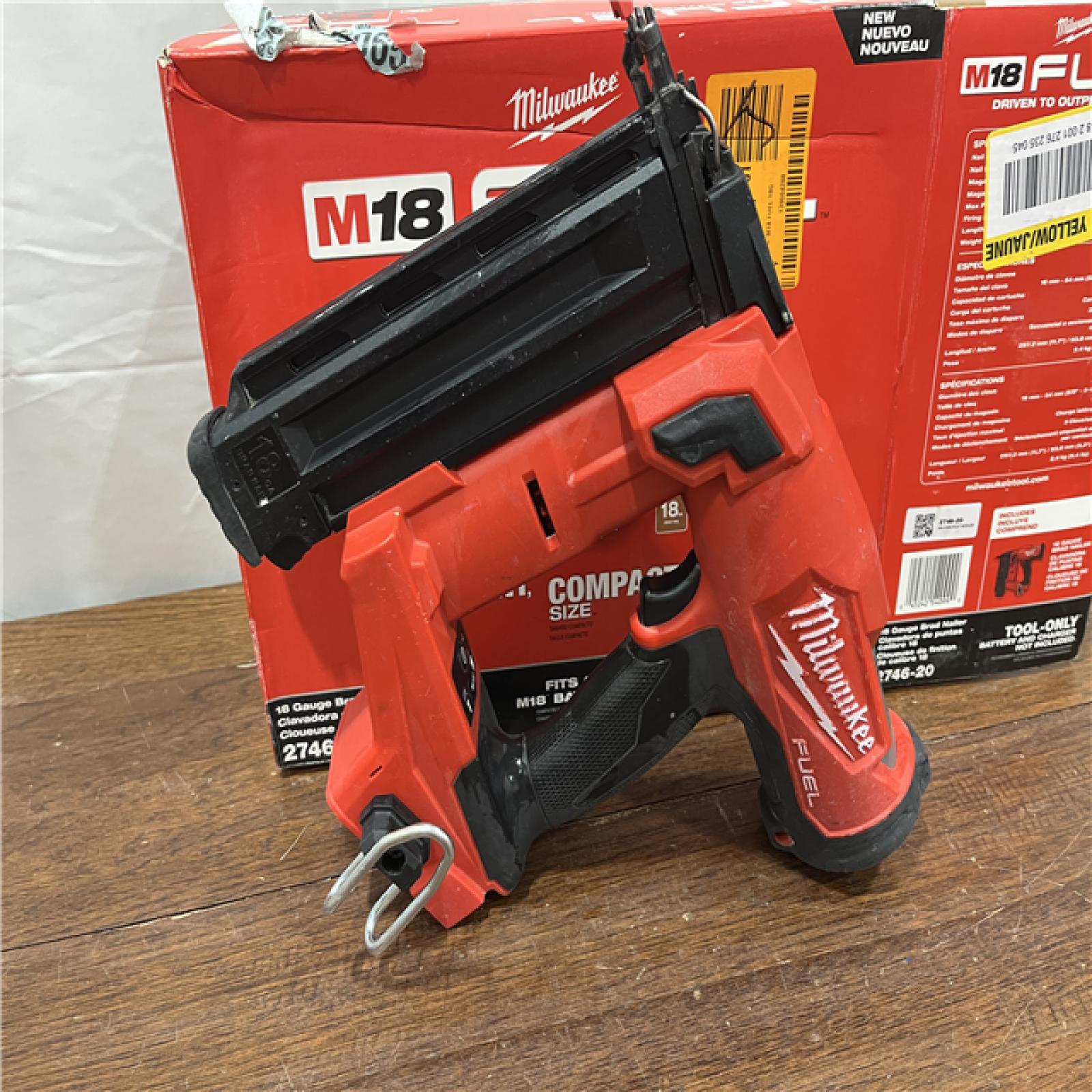 AS-ISMilwaukee M18 FUEL 18 Gauge Brad Nailer