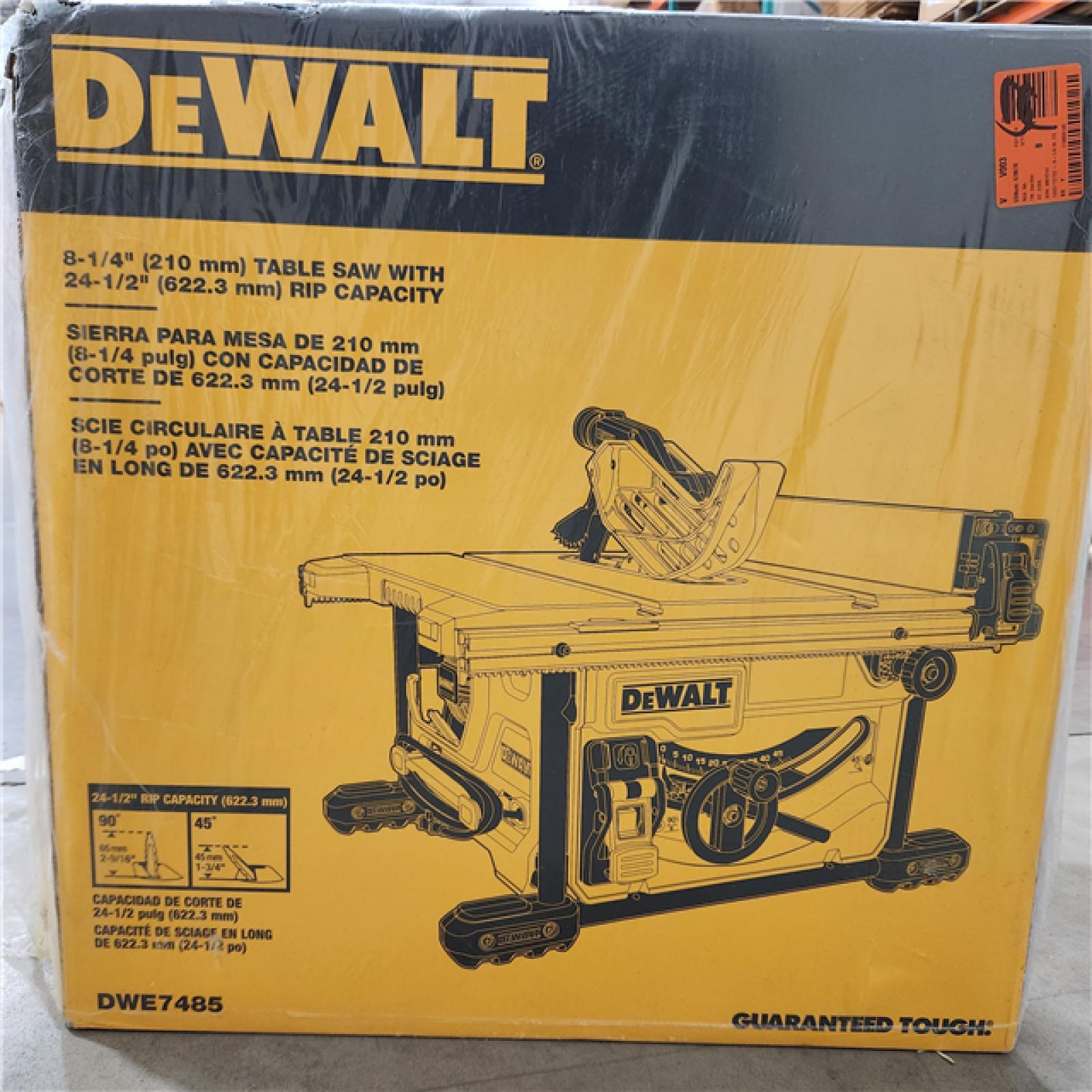 NEW-  DEWALT 15 Amp Corded 8-1/4 in. Compact Portable Jobsite Table Saw