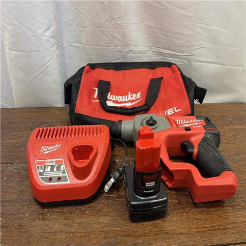 AS-IS M12 FUEL 12-Volt Lithium-Ion 5/8 in. Cordless SDS-Plus Rotary Hammer Kit with M12 Soldering Iron