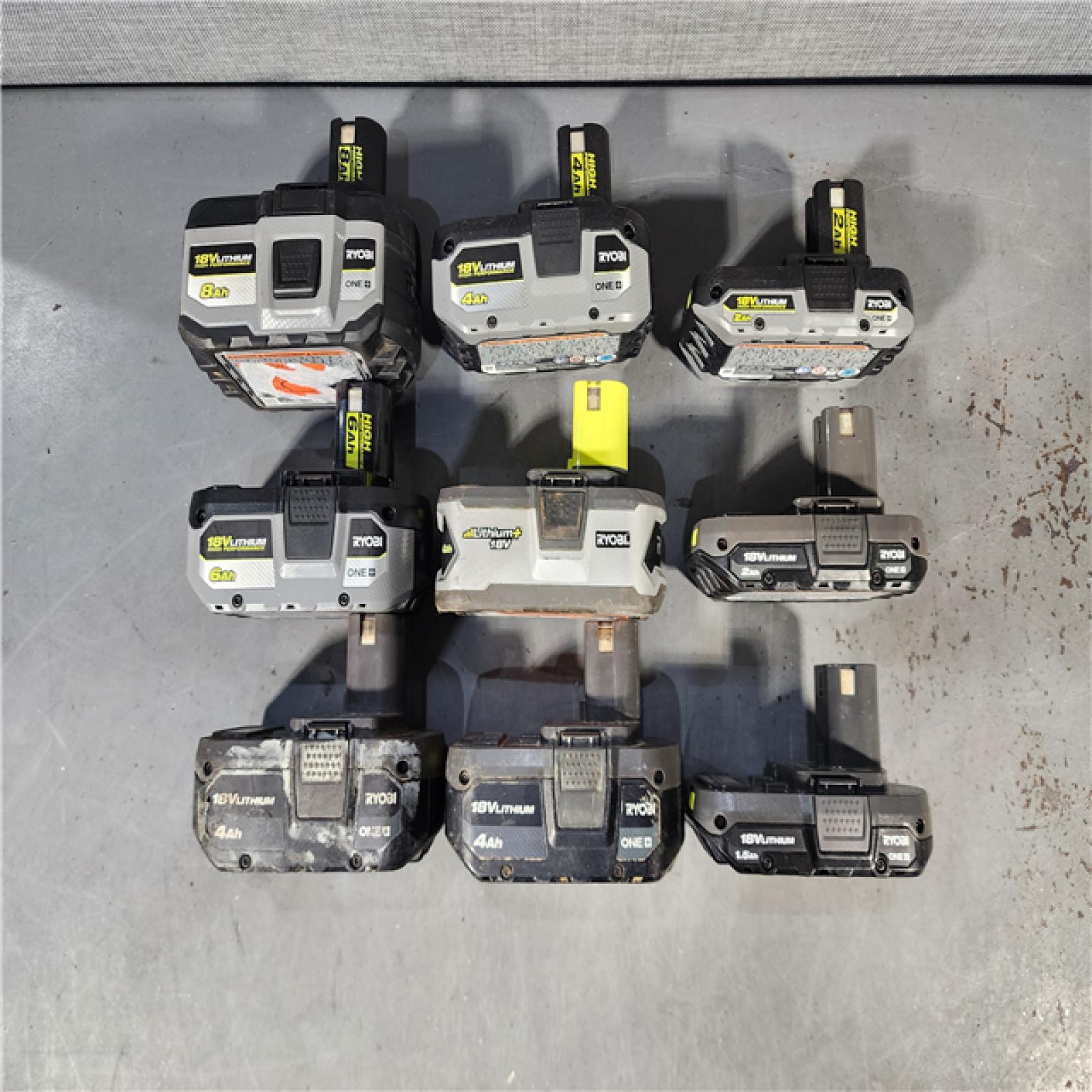 HOUSTON LOCATION - AS-IS RYOBI BATTERY PACK QTY - 20