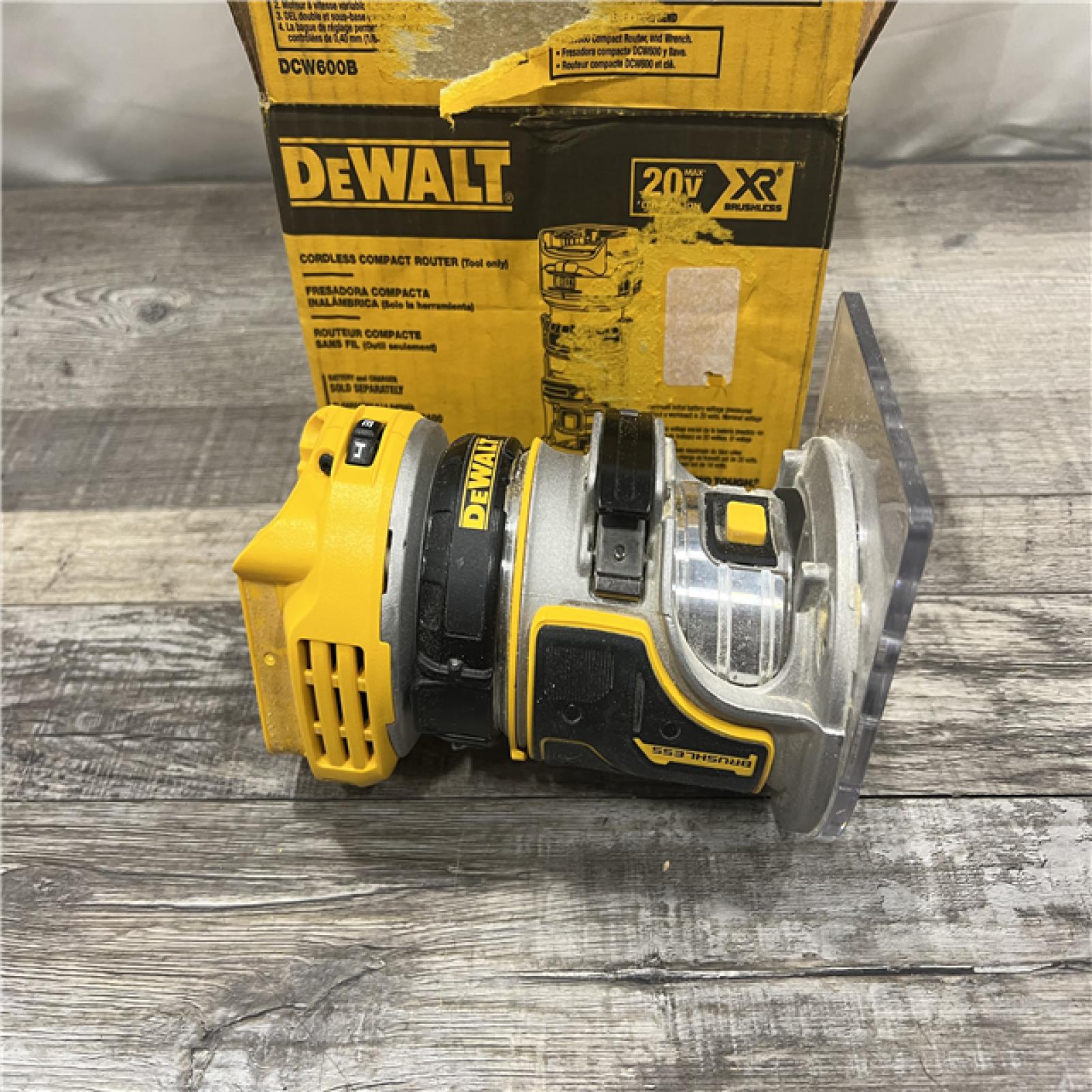 AS-IS Dewalt 20V MAX XR Brushless Cordless Compact Router (Tool Only)