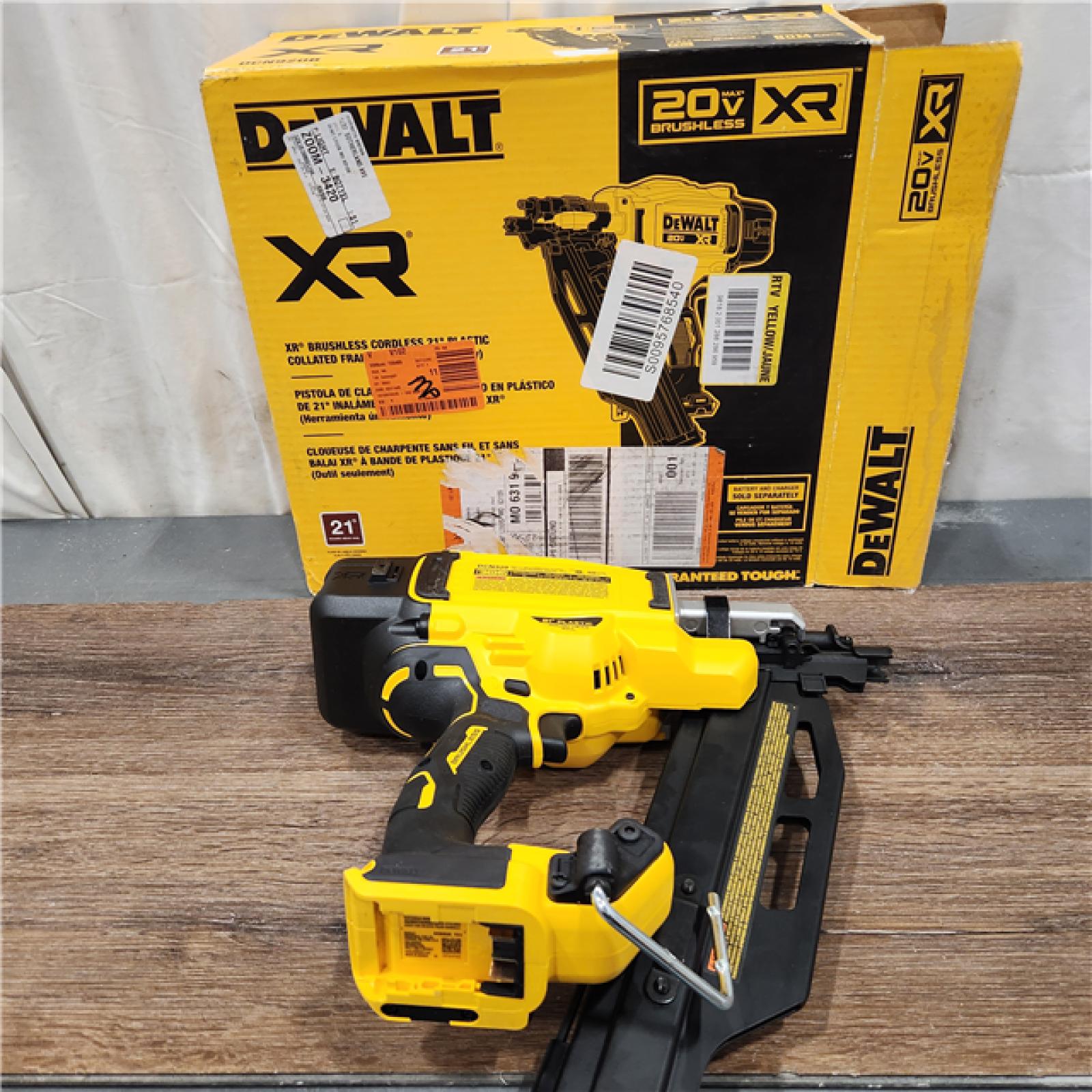 AS IS DEWALT 20-Volt 21Â° Cordless Framing Nailer (Tool-Only)